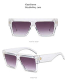 Rectangle Sunglasses Luxury Brand Gradient Lens