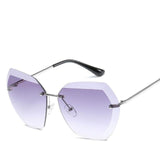 Luxury Rimless Sunglasses For Women